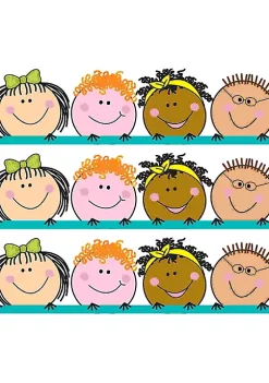 Creative Teaching Press Stick Kids EZ Border, 48 Feet Per Pack, 3 Packs per BN