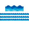 Creative Teaching Press Waves Of Blue Wavy EZ Border, 48 Feet Per Pack, 3 Packs per BN -Creative Sales Shop Belk 973