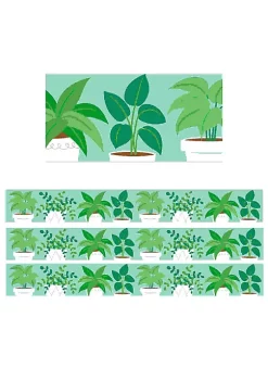 Creative Teaching Press Potted Plants Border, 48 Feet Per Pack, 3 Packs per BN