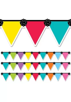 Creative Teaching Press Pennant Party EZ Border, 48 Feet, 3 Packs per BN