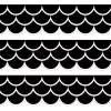 Creative Teaching Press Black Scallops EZ Border, 48 Feet Per Pack, 3 Packs per BN -Creative Sales Shop Belk 999
